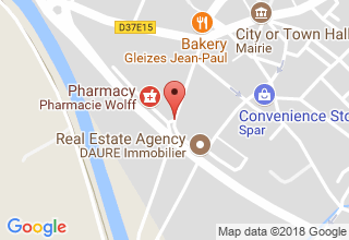 Plan de localisation de Clavel Jessica
