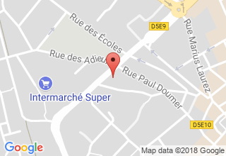 Plan de localisation de Combas Matthieu