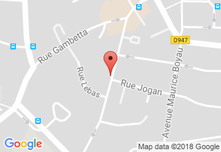 Plan de localisation de Darrigade Marie-Claude