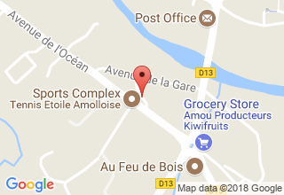 Plan de localisation de Bourdette Eric