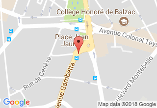 Plan de localisation de Debax Jacques
