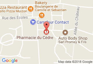 Plan de localisation de PHARMACIE DU CEDRE (SELARL)