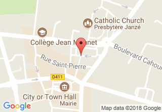 Plan de localisation de Aux Trois Rochers
