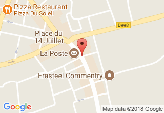 Plan de localisation de Pizza du Soleil