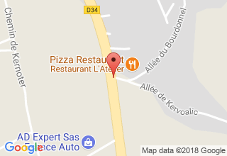 Plan de localisation de Atelier Restaurant