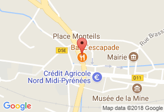 Plan de localisation de Bar l'escapade