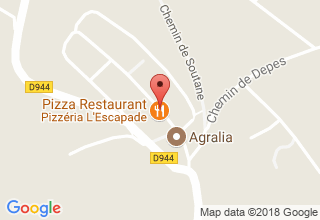 Plan de localisation de Pizzéria L'Escapade