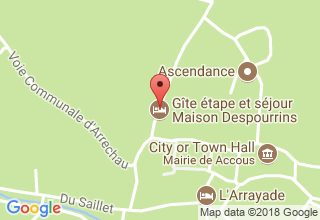 Plan de localisation de Gîtes Communaux