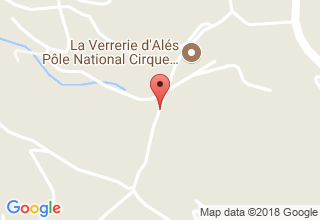 Plan de localisation de La Verrerie D'Alés