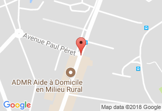 Plan de localisation de Aide à Domicile en Milieu Rural (ADMR)