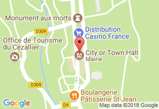 Plan de localisation de Cézallier Architecture