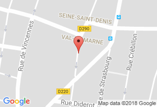Plan de localisation de Bergeret Jean-Pierre
