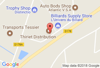 Plan de localisation de Nantes Billards
