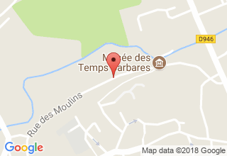 Plan de localisation de Musée des Temps Barbares