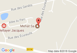 Plan de localisation de Méhat (SA)