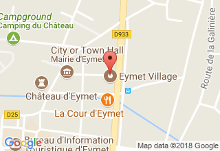 Plan de localisation de Eymet Village