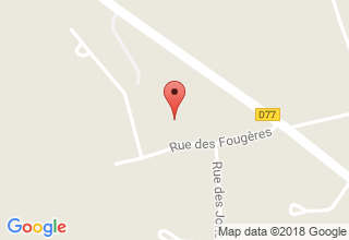 Plan de localisation de Poulhalec Daniel