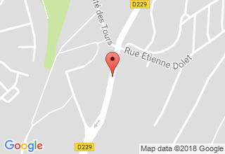 Plan de localisation de Pizza Service
