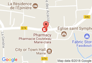 Plan de localisation de Pavard Stéphane