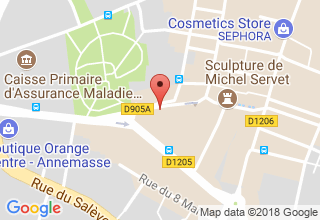 Plan de localisation de Annemasse Pressing