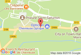 Plan de localisation de Les Trois Roses