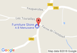 Plan de localisation de A.B Menuiserie