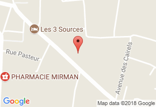 Plan de localisation de Pons Christian