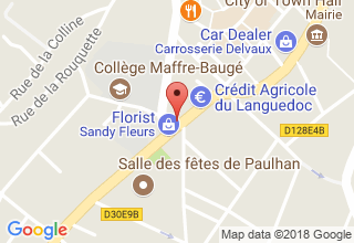 Plan de localisation de Sandy Fleurs