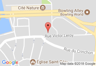 Plan de localisation de Arras Formation Secourisme Incendie Tinchon Patrick