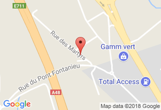 Plan de localisation de FM Menuiseries