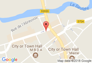 Plan de localisation de Nérot Menuiserie Sarl
