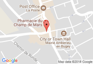 Plan de localisation de Roux Patrick