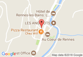 Plan de localisation de ASM RENNES LES BAINS (ASM FAM LA TERRASSE DE CARDOU)
