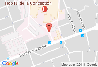 Plan de localisation de Hôpitaux Publics (Hôpital de la Conception)