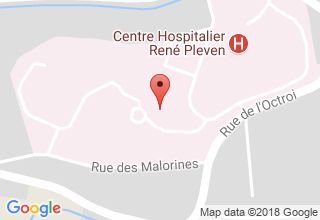 Plan de localisation de CENTRE HOSPITALIER RENE PLEVEN