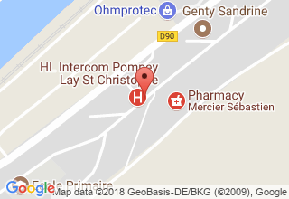 Plan de localisation de HL Intercom Pompey Lay St Christophe