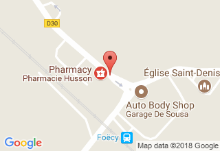 Plan de localisation de Pottier Eric