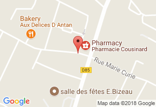 Plan de localisation de Pinot Philippe