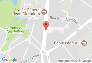 Plan de localisation de Duris Pierre