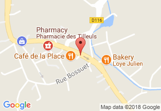 Plan de localisation de Roux Pascaline