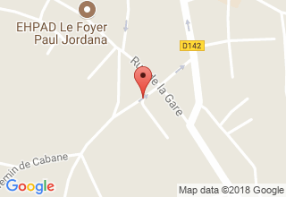 Plan de localisation de Begout Elisabeth